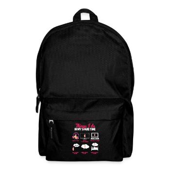 K Pop, Les choses, Je Dans Mon Temps Libre - Sac à dos - noir - Devant