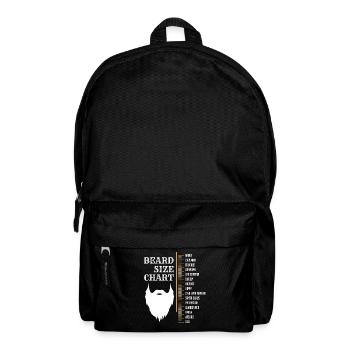Bear Size Chart, Bearded, Bearded - Backpack - black - Front