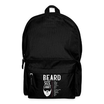 Beard size chart, beard, beard length - Backpack - black - Front