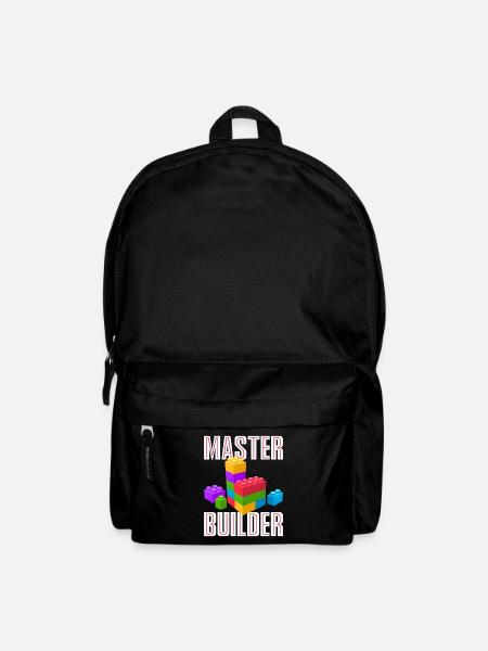 Master Builder Shirt süße Master Block Builder Papa - Rucksack - Schwarz