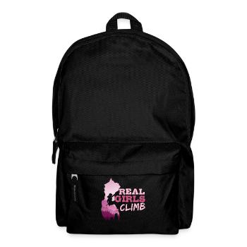 Echte Mädchen Klettern, Kletterer, Boulder - Rucksack - Schwarz - Vorne