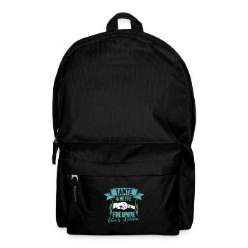 Tante & Neffe Freunde fürs Leben - Rucksack - Schwarz - Vorne