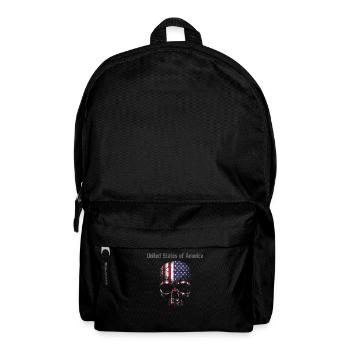 Skull America Flags USA Souvenir - Backpack - black - Front