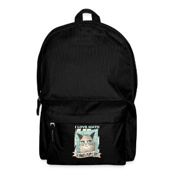 Math Love Crying Mathematicians Cats Cat Love - Backpack - black - Front