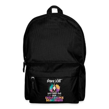 Bunte Welt Entlebucher Sennenhund Hunde - Rucksack - Schwarz - Vorne