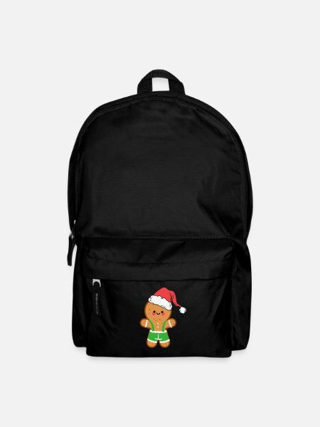 Gingerbread Man Christmas Gingerbread - Backpack - black