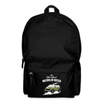 Les moteurs de la vieille école de la Russie Lada Niva - Sac à dos - noir - Devant