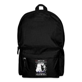 Escalade Montagne Moche Pull de Noël Cadeau - Sac à dos - noir - Devant