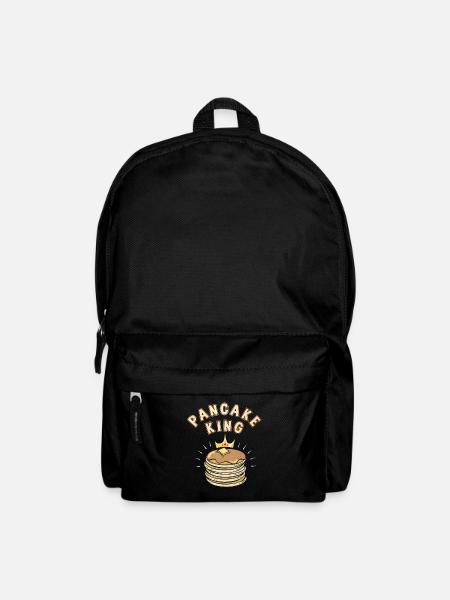 Pancake King Pancakes Frühstück Papa Familienvater - Rucksack - Schwarz