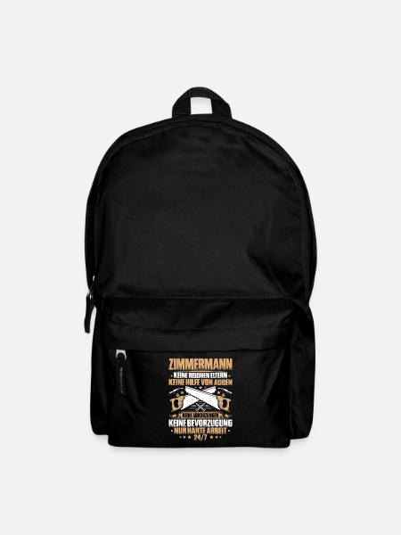Zimmermann Zimmerer Zimmerei Carpenter Carpentry - Rucksack - Schwarz