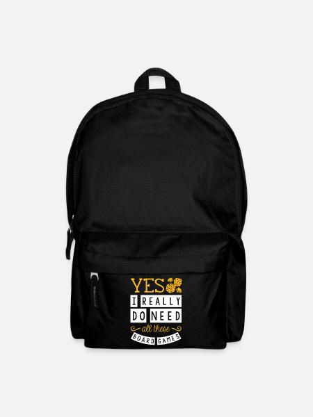 Ja, Ich Brauche Wirklich All Diese Brettspiele - Rucksack - Schwarz