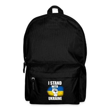 Showing solidarity with Ukraine - Backpack - black - Front
