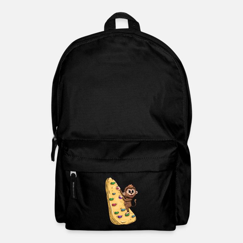 Klettern Affe Bouldern - Rucksack - Schwarz