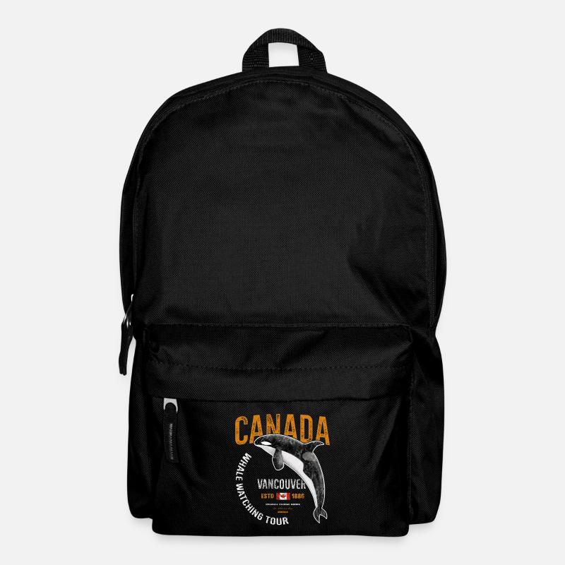 Canada Vancouver Whale Orca Cadeau - Sac à dos - noir