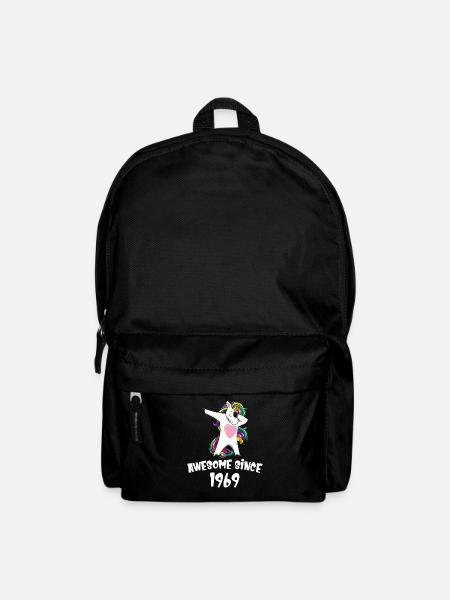Awesome Since 1969 Birthday Dabbing Unicorn - Rucksack - Schwarz