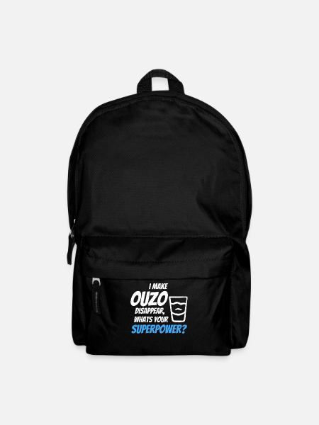 Ich Lasse Ouzo Verschwinden - Rucksack - Schwarz