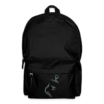 Fishermen, fishing, fishing hooks - Backpack - black - Front