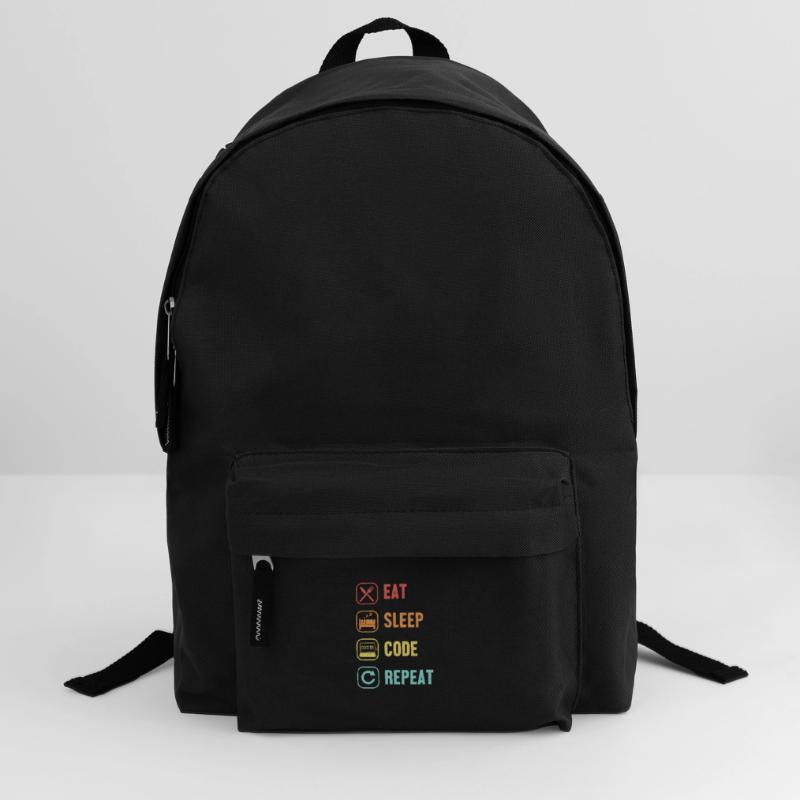 Eat Sleep Code Repeat Softwareingenieur Coder Rucksack