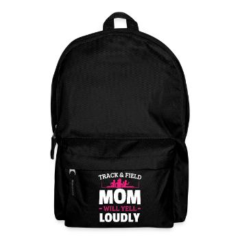 Athletics mom, will scream loudly - Backpack - black - Front