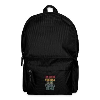 I'm from Virginia doing Virginia things - Rucksack - Schwarz - Vorne