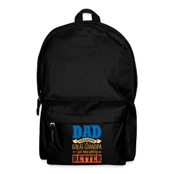 Papa Opa, Urenkel Opa - Rucksack - Schwarz - Vorne