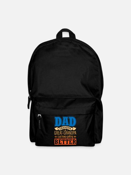 Papa Opa, Urenkel Opa - Rucksack - Schwarz