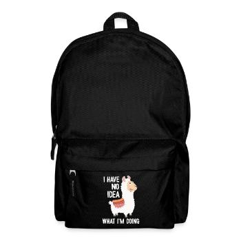 I Have No Idea What I'm Doing Guanaco Llama - Backpack - black - Front