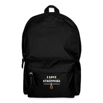 I love Strippers Lineworker Wiremen Worker - Backpack - black - Front