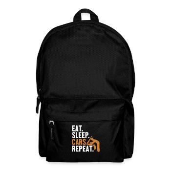 Eat Sleep Cars Repeat Mécanicien automobile - Sac à dos - noir - Devant