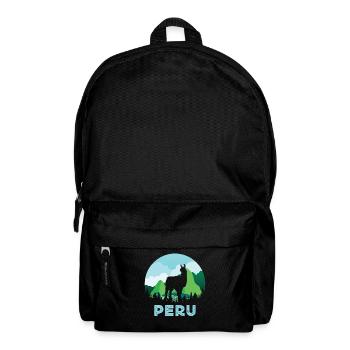 Peru, Perulama - Rucksack - Schwarz - Vorne