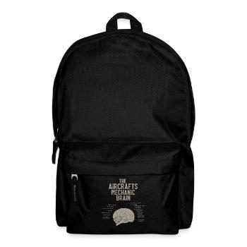Flugzeugmechaniker-Gehirn - Rucksack - Schwarz - Vorne