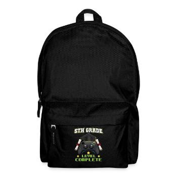 5th Grade Level Complete Middle School Graduation - Backpack - black - Front