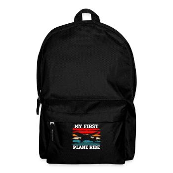Erstes Flugzeug, Flugzeuge - Rucksack - Schwarz - Vorne