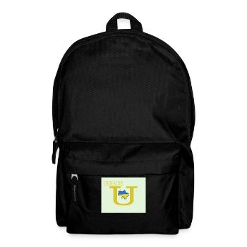 ukraine U Alphabet Stand With Ukraine - Backpack - black - Front