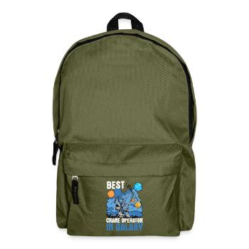 Best Crane Crane Operator in The Crane Universe - Backpack - olive green - Front