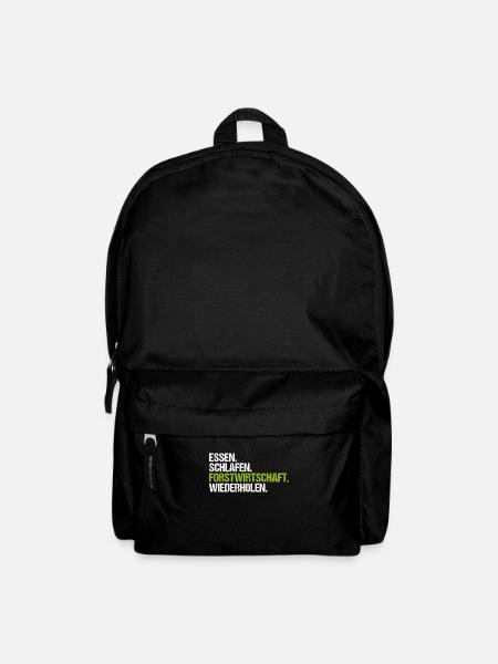 Forstwirt Forstwirtschaft Waldfacharbeiter Wald - Rucksack - Schwarz
