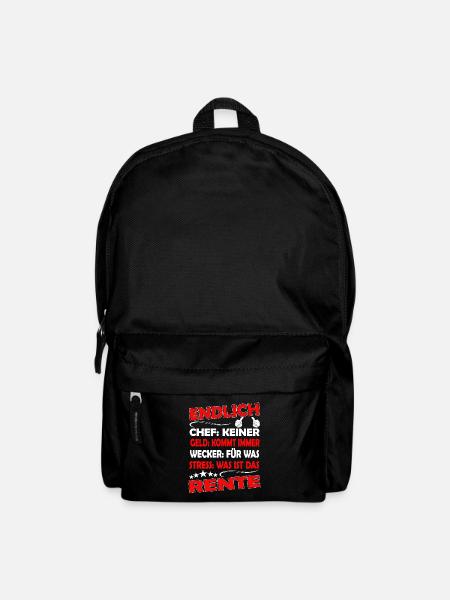 Endlich rente Pension - Rucksack - Schwarz