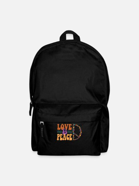 Love and Peace - Backpack - black