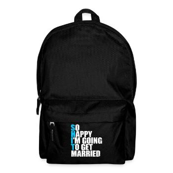 So happy that I will get married - Backpack - black - Front