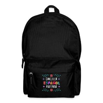 Spanischlehrer, Spanisch Unterrichten - Rucksack - Schwarz - Vorne