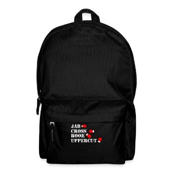 Boxing punches, boxers, upward hooks, hooks, jab - Backpack - black - Front