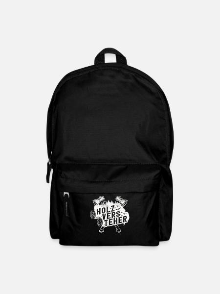 Holzversteher, Waldarbeiter, Holzfäller - Rucksack - Schwarz