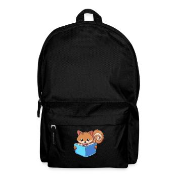 Eichhörnchen Lesebuch - Rucksack - Schwarz - Vorne