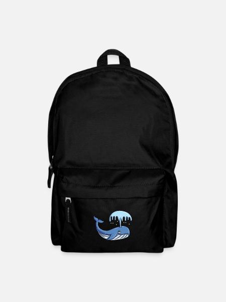 Blauwal - Rucksack - Schwarz