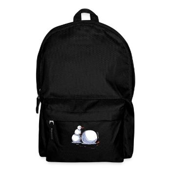 Bonhomme de neige - Sac à dos - noir - Devant
