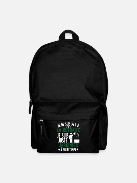 Pas à la retraite je suis juste jardinier Cadeau - Sac à dos - noir