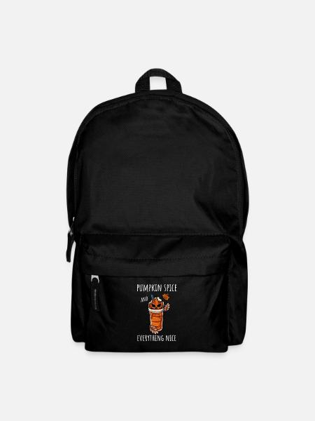 Kaffeetrinker Kürbis Herbst - Rucksack - Schwarz