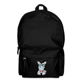 Zebra with sunglasses - Backpack - black - Front