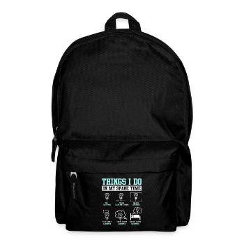 LAX Sports Game Funny Lacrosse Forward - Backpack - black - Front