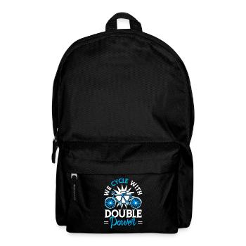 Two-seater cycling Double power - Backpack - black - Front